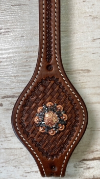 Glitzer Concho rosé hematite